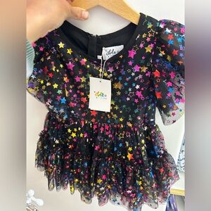 Lola + Boys Starry Black Dress